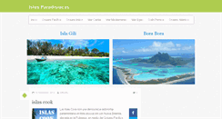 Desktop Screenshot of islasparadisiacas.info